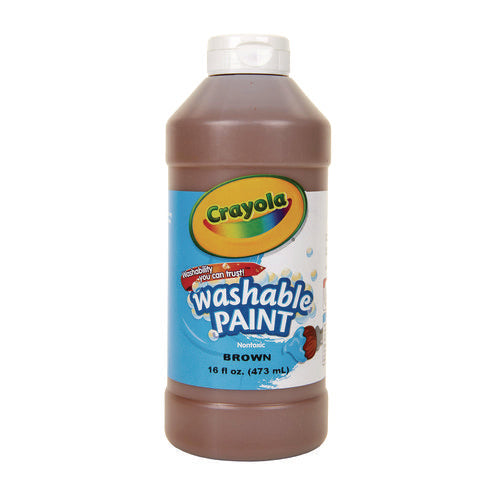 Image of Crayola® Washable Paint, Brown, 16 Oz Bottle