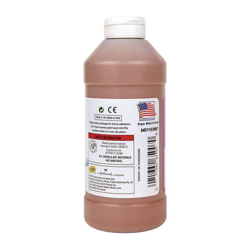Image of Crayola® Artista Ii Washable Tempera Paint, Brown, 16 Oz Bottle