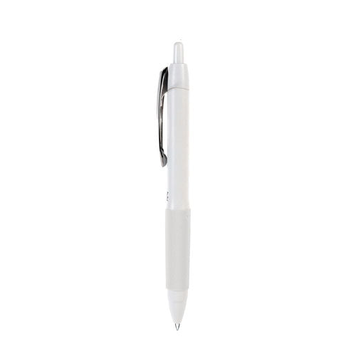 Image of uniball® 207 Plus+ Gel Pen, Retractable, Medium 0.7 mm, Black Ink, White Barrel, 4/Pack