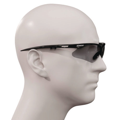 Image of KleenGuard V30 Nemesis VL Safety Glasses, Black Frame, Smoke Lens, 12/Carton