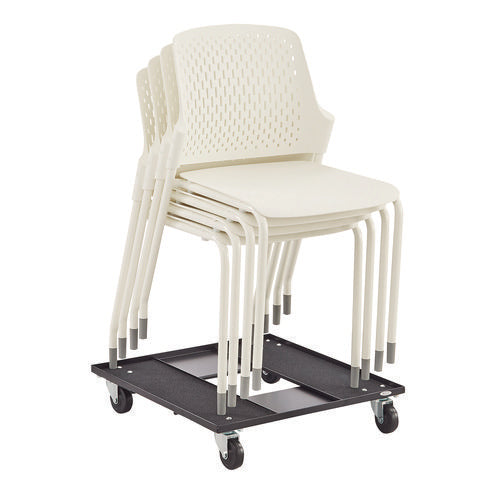 Image of Safco® Stacking Chair Cart, Metal, 23.13" x 23.13" x 4.5", Black