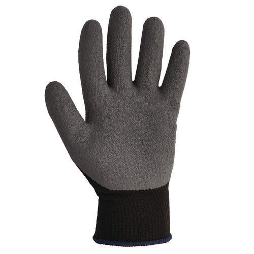 Image of KleenGuard G40 Latex Coated Gloves, 270 mm Length, 11 X-Large, Poly/Cotton, Gray/Black, 12 Pairs/Pack