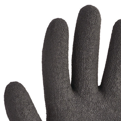 Image of KleenGuard G40 Latex Coated Gloves, 270 mm Length, 11 X-Large, Poly/Cotton, Gray/Black, 12 Pairs/Pack