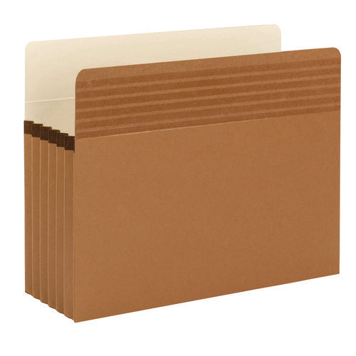 Image of Smead Easy Grip Pockets, 5.25" Expansion, Letter Size, Redrope, 10/box