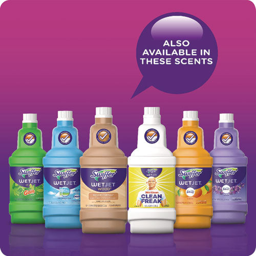 Image of Swiffer® WetJet System Cleaning-Solution Refill, Lavender Scent, 1.25 L, 4/Carton
