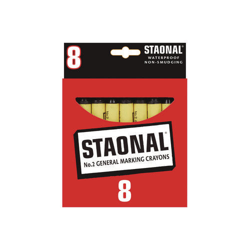 Image of Crayola® Staonal Marking Crayons, Black, 8/box