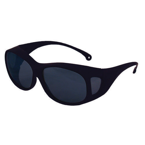 Image of KleenGuard V50 Otg Safety Eyewear, Black Frame, Smoke Mirror Anti-Fog Lens