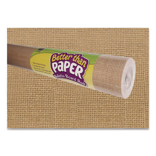 Image of Teacher Created Resources Better Than Paper Bulletin Board Roll, 4 Ft X 12 Ft, Burlap