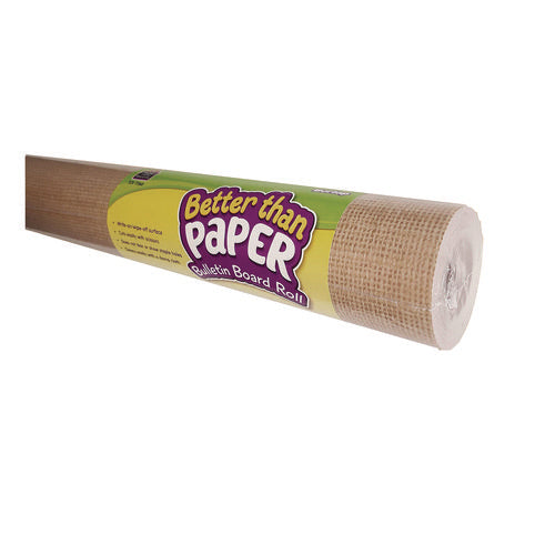 Image of Teacher Created Resources Better Than Paper Bulletin Board Roll, 4 Ft X 12 Ft, Burlap
