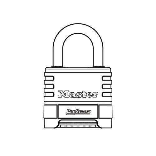 Image of Master Lock® ProSeries Stainless Steel Easy-to-Set Combination Lock, Stainless Steel, 2.18" Wide