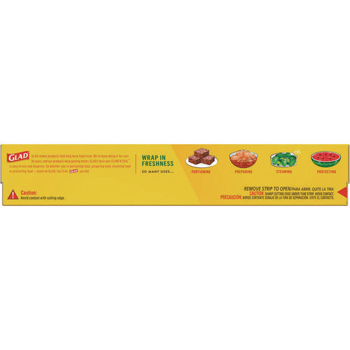Image of Glad® Cling'N Seal Plastic Food Wrap, 200 sq ft, 12 Rolls/Carton