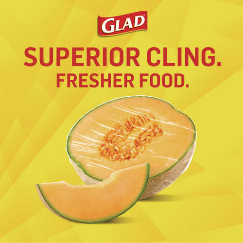 Image of Glad® Cling'N Seal Plastic Food Wrap, 200 sq ft, 12 Rolls/Carton