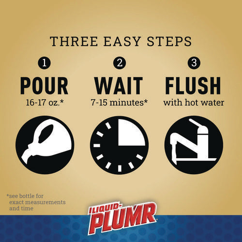 Image of Liquid Plumr® Pro-Strength Full Clog Destroyer Plus PipeGuard, Gel, 80 oz, 6/Carton