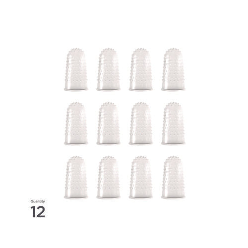 Image of LEE Micro-Gel Fingertips, Size 11.5, Medium, Clear, 12/Pack