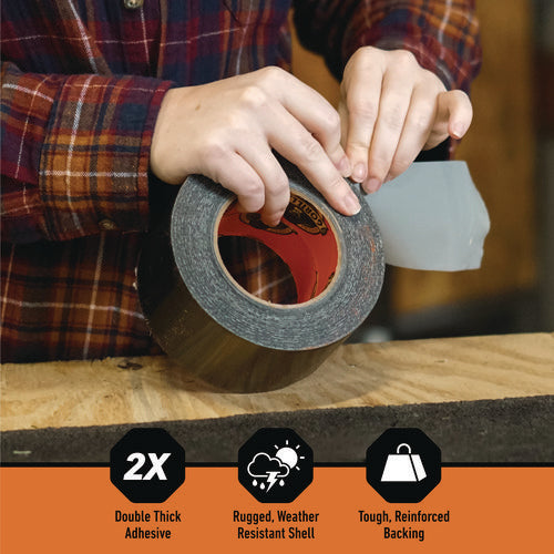 Image of Gorilla® Gorilla Tape, 3" Core, 2.88" x 25 yds, Black