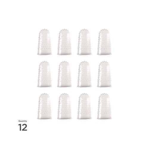 Image of LEE Micro-Gel Fingertips, Size 12, Large, Clear, 12/Pack