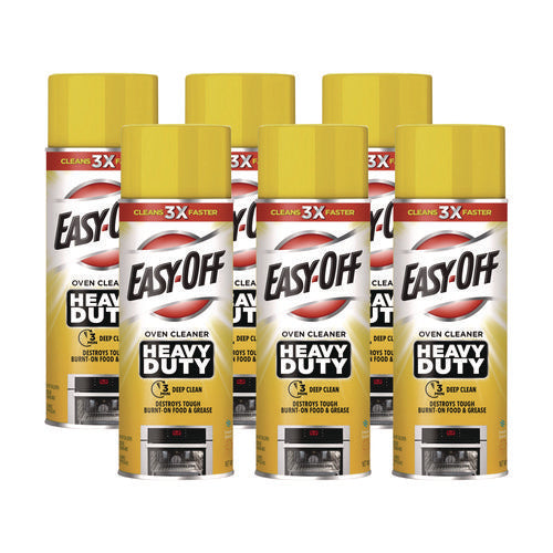 Image of EASY-OFF® Heavy Duty Oven Cleaner, Fresh Scent, Foam, 14.5 Oz Aerosol Spray, 6/carton