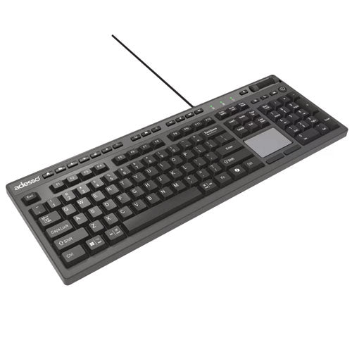 Image of Adesso CyberTouch Desktop Keyboard with Touchpad, Black
