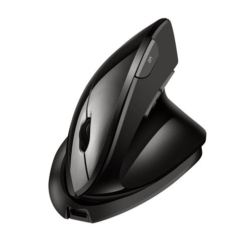 Image of Adesso iMouse V30 Wireless Adjustable Vertical Ergonomic Mouse-TAA, 2.4 GHz/30 ft Wireless Range, Right Hand Use, Black