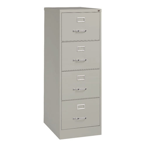 Image of Alera® Economy Vertical File, 4 Legal-Size File Drawers, Light Gray, 18" x 25" x 52"