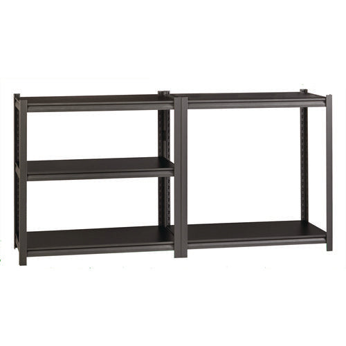 Image of Alera® Steel Shelving Unit with Laminate Shelves, Five-Shelf, 36w x 18d x 72h, Steel, Black/Gun Metal Gray