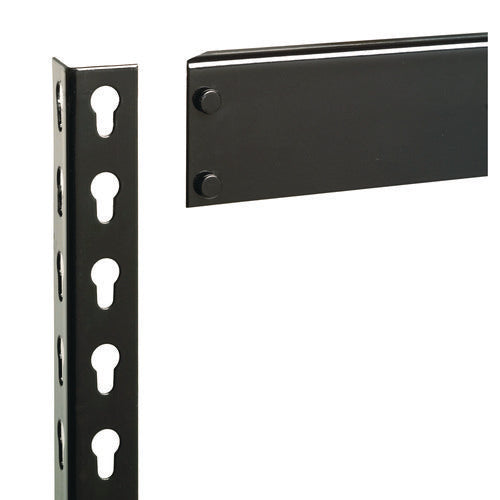 Image of Alera® Steel Shelving Unit with Particleboard Shelves, Five-Shelf, 36w x 18d x 72h, Steel, Black