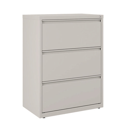 Image of Alera® Lateral File, 3 Legal/Letter-Size File Drawers, Light Gray, 30" x 18.62" x 40.25"