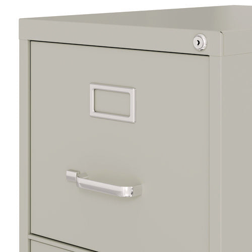Image of Alera® Two-Drawer Economy Vertical File, 2 Letter-Size File Drawers, Light Gray, 15" x 25" x 28.38"