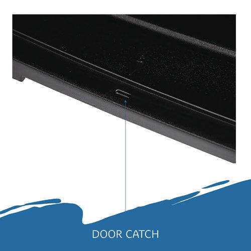 Image of Iceberg Rough n Ready Storage Cabinet, Three-Shelf, 33w x 18d x 66h, Black