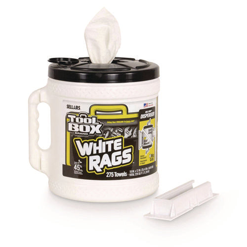 Image of TOOLBOX® Z300 Wipers Big Grip Dispenser, 1-Ply, 10 x 12, White, 2/Carton