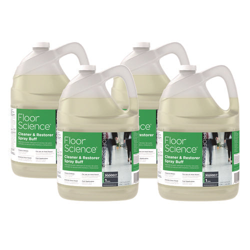 Image of Diversey Floor Science Cleaner/restorer Spray Buff, Citrus Scent, 1 Gal Bottle, 4/carton