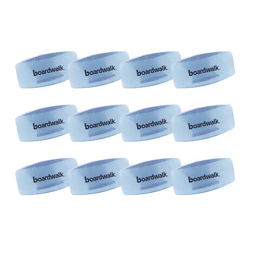 Image of Boardwalk® Toilet Bowl Clip, Cotton Blossom Scent, Blue, 12/Box