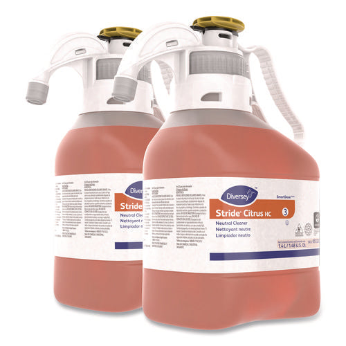 Image of Diversey Stride Neutral Cleaner, Citrus Scent, 1.4 Ml, 2 Bottles/carton