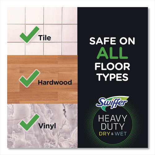 Image of Swiffer® Heavy-Duty Dry Refill Cloths, 10.3 x 7.8, White, 20/Pack, 4 Packs/Carton