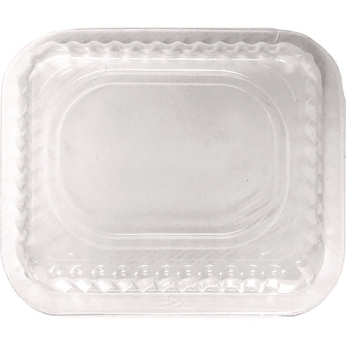 Image of HFA® Plastic Dome Lids, Fits 1 lb Oblong Pan, Clear, 1,000/Carton