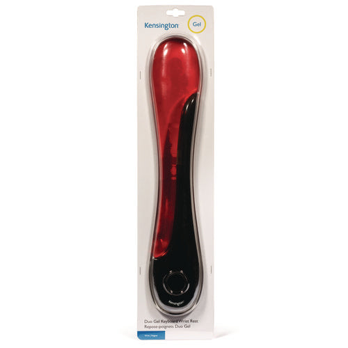 Image of Kensington® Duo Gel Wave Keyboard Wrist Rest, 22.62 x 5.12, Red