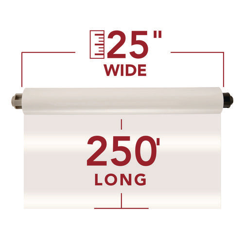 Image of GBC® Ezload Roll Film, Nap I, 3 Mil, 25" X 250 Ft, Gloss Clear, 2/box