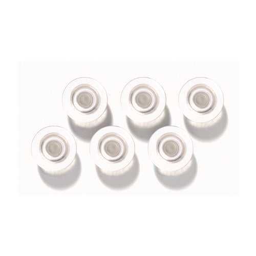 Image of Quartet® Glass Magnets, Circles, Large, 0.45" Diameter, Clear, 6/Pack
