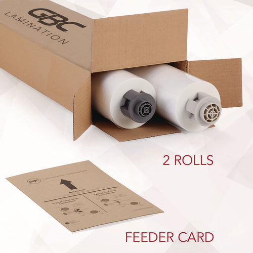 Image of GBC® Ezload Roll Film, Nap I, 1.5 Mil, 27" X 500 Ft, Gloss Clear, 2/box