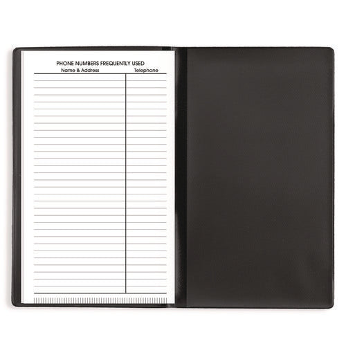 Image of AT-A-GLANCE® DayMinder Pocket-Sized Monthly Planner, Unruled Blocks, 6 x 3.5, Black Cover, 14-Month: Dec 2024 to Jan 2026