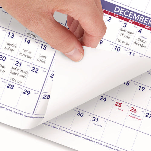 Image of AT-A-GLANCE® Yearly Wall Calendar, 24 x 36, White Sheets, 12-Month (Jan to Dec): 2025