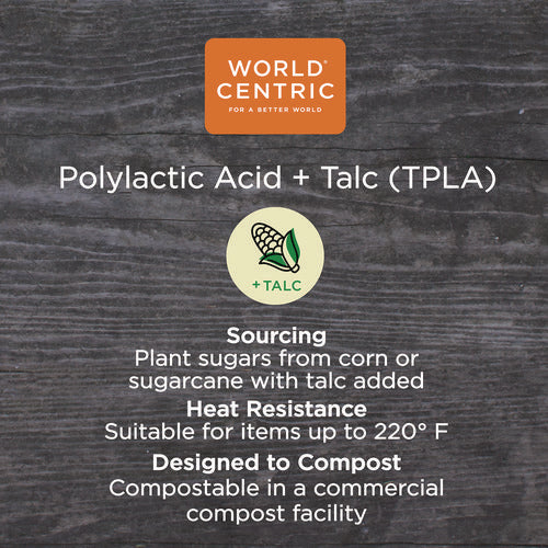 Image of World Centric® TPLA Compostable Cutlery, Fork/Knife/Napkin, Plastic, White, 500/Carton