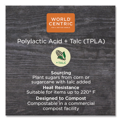 Image of World Centric® TPLA Compostable Cutlery, Spork, Plastic, White, 750/Carton