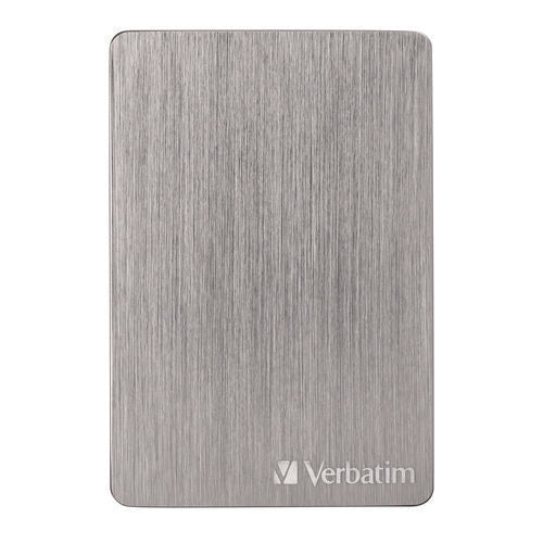 Image of Verbatim® Store n' Go ALU Slim Portable Hard Drive, 1 TB, USB 3.2 Gen 1, Silver