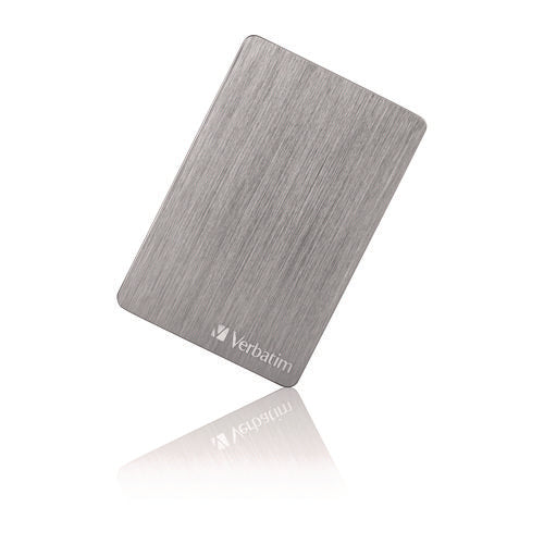 Image of Verbatim® Store n' Go ALU Slim Portable Hard Drive, 1 TB, USB 3.2 Gen 1, Silver