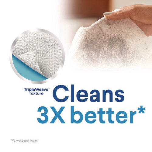 Image of Clorox® Disinfecting Wipes, 1-Ply, 7 x 8, Fresh Scent/Citrus Blend, White, 35/Canister, 3 Canisters/Pack