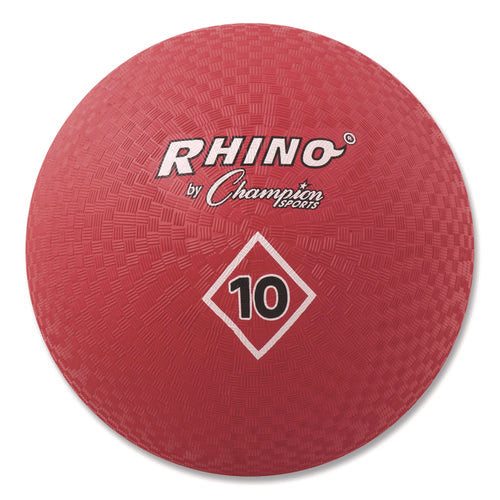 Image of Champion Sports Playground Ball, 10" Diameter, Red