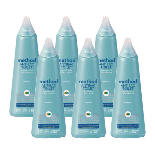 Image of Method® Antibacterial Toilet Cleaner, Spearmint, 24 Oz Bottle, 6/carton