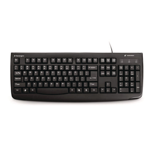 Image of Kensington® Pro Fit Usb Washable Keyboard, 104 Keys, Black