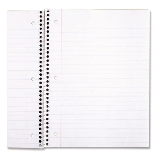 Image of Mead® Spiral Notebook, 1-Subject, Wide/Legal Rule, Randomly Assorted Cover Colors, (70) 10.5 x 8 Sheets, 4/Pack